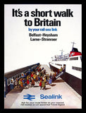 Ireland Co Antrim - Belfast To Heysham Larne To Stranrear Ferry (FB) 70x100