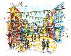 Print Ltd Edition The Ireland Collection - A Grand Day In The Street