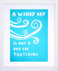 Screen Print - A Windy Day