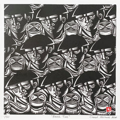 Linoprint - Beer Time