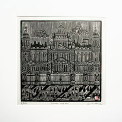 Linoprint - Belfast City Hall