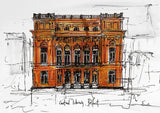 Sketchbook On Paper - Central Library, Belfast