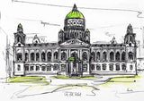 Sketchbook On Paper - City Hall, Belfast
