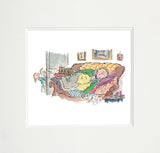 Quentin Blake - Curled Up Asleep