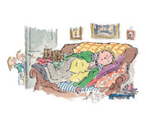 Quentin Blake - Curled Up Asleep