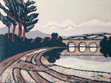 Linocut Print - Downshire Bridge, Dundrum 2008 - Limited Edition