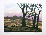Linocut Print - From Castlewellan, 2009 - Limited Edition