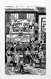 Linocut Print - Co Down Happy Days In Sunny Newcastle 1997 Artist Proof - Limited Edition