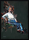 Lady In Denim Jeans