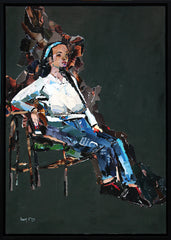 Lady In Denim Jeans