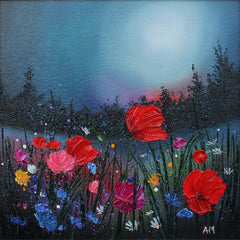 Original - Midnight Poppy Meadow