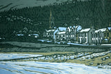 Linocut Print - Newcastle 1997 - Limited Edition