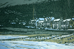Linocut Print - Newcastle 1997
