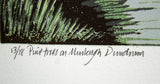 Linocut Print - Pine Trees On Murlough Dundrum 2007 - Limited Edition