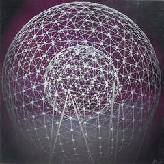 Print - Rise Sculpture In Purple