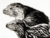 Sea Otter With Cub