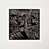 Linoprint - The Storm - Limited Edition