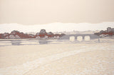 Linocut Print - The White Bridge Dundrum, 2007 - Limited Edition