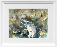 Print - Waterfall, Roe Valley