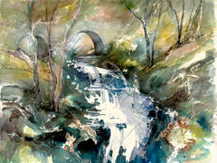 Print - Waterfall, Roe Valley