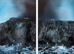 Original - Where The Puffins Roam (Diptych)