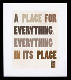 A Place For Everything Frame Black