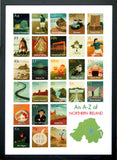 A-Z of Northern Ireland Black frame