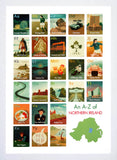 A-Z of Northern Ireland White Frame