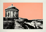 Mussenden Temple In Peach Unframed