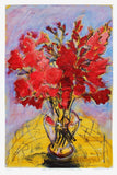 Print - Abundant Gladioli in Clear Vase - Unframed