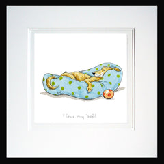 A Dog's Life - I Love My Bed Framed