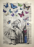 Alice Peeks Beneath The Curtain Unframed