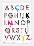 Alphabet Of Typography White Frame