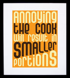 Annoying The Cook Framed