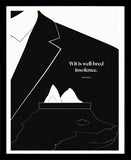 Aristotle - Wit is Well-bred Insolence-28 x 35.5-Black Box Frame