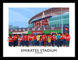Sport - Football Emirates Stadium-40 x 30-Black Box Frame (No Mount)
