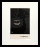 Postcard - Arthur Rimbaud Small Flat Black Frame