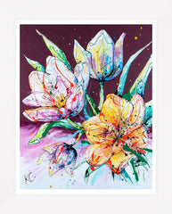 Print Ltd Edition Floral - As Night Falls Unframed