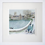 At the Frozen Millpond- Framed