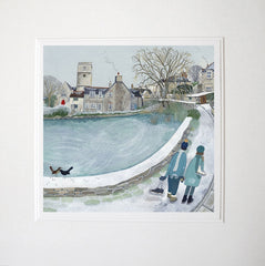 At the Frozen Millpond- Unframed