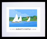 Co Down - Audleys Castle Frame Black 40x30 With Mount