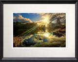 Co Down - Autumn Mist, Mount Stewart Black Bevelled Frame 