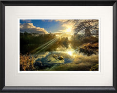 Co Down - Autumn Mist, Mount Stewart Black Bevelled Frame 