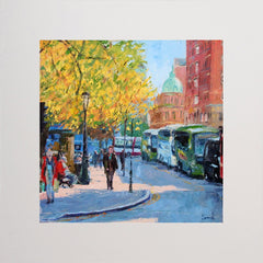 Autumn Sunlight Donegal Square West Belfast 17.5 x 17.5 Unframed
