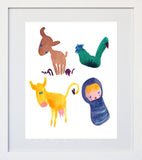 Baby's Farm White Frame