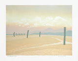 Linocut Print - Back Beach, Dundrum 2009 Unframed