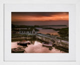 Sunset Over Ballintoy White Frame