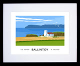 Co Antrim - Ballintoy Church Frame Black 40x30 withmount