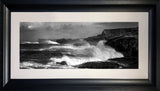 Co Antrim - Ballintoy Storm In Black and White - Ltd Edition Chunky Frame