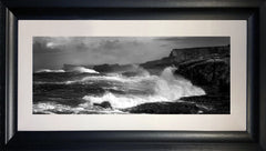 Co Antrim - Ballintoy Storm In Black and White - Ltd Edition Chunky Frame